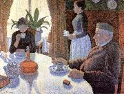 Paul Signac Breakfast painting